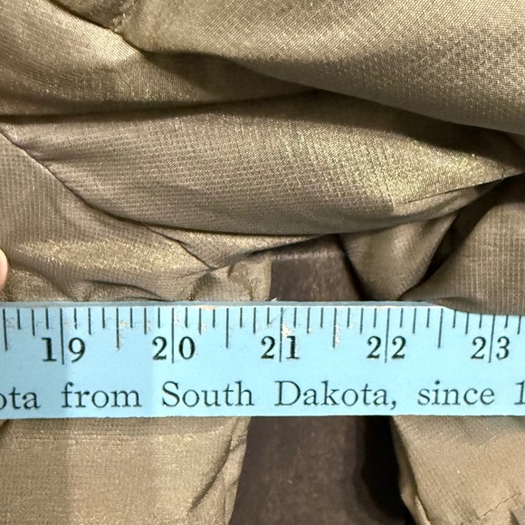 Eddie Bauer Womens Down Parka Puffer Coat Hooded Warm Winter green grey Size L - Picture 6 of 10